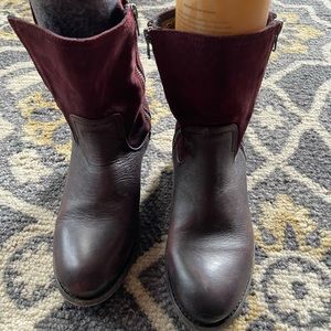 H by Hudson burgundy boots size 7.5